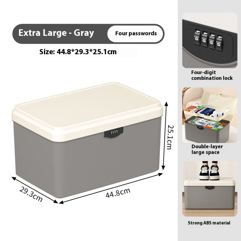 Storage Box With Lock Household Goods Storage Box