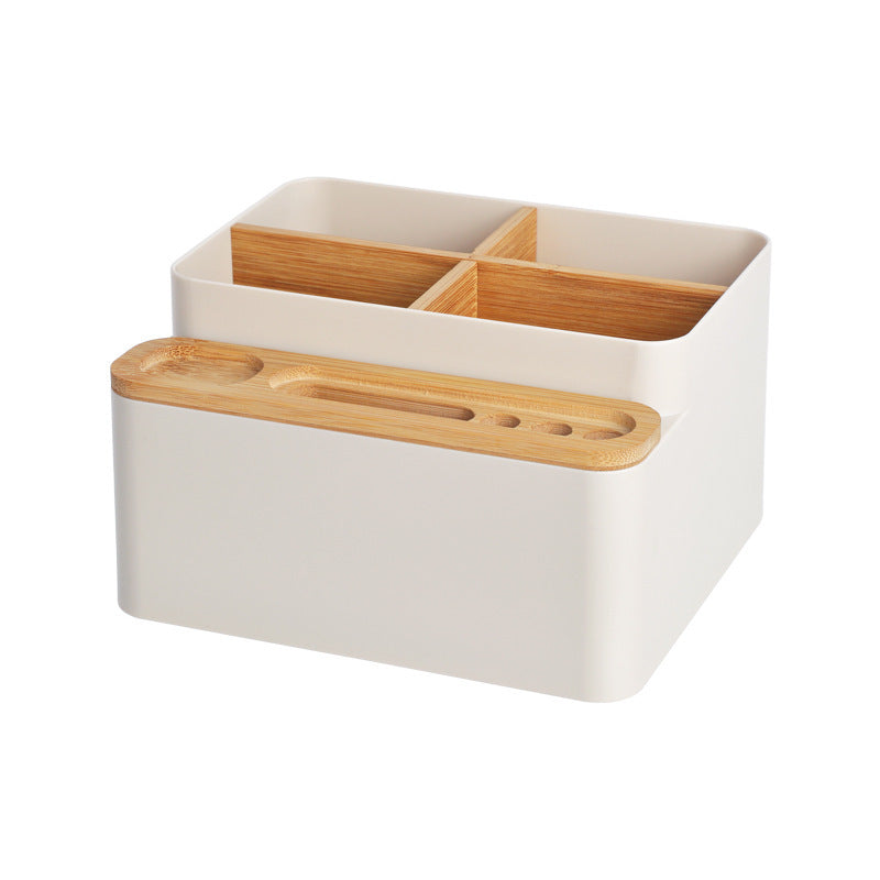 Nachuan desktop finishing box wholesale creative household goods makeup box multi-functional wooden plastic storage box