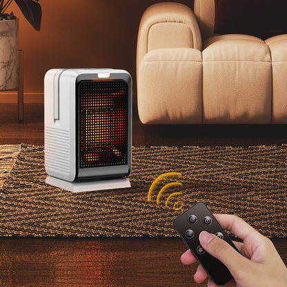 Desktop Space Heater - Compact Warm Air Blower for Home & Office Desks