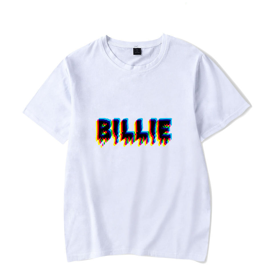 Singer Billie Eilish Bi Pear Around Men And Women Short-sleeved T-shirt