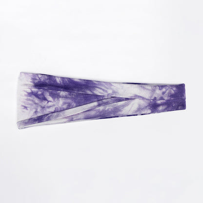 Tie-dye Turban Wide Side Sports Headband