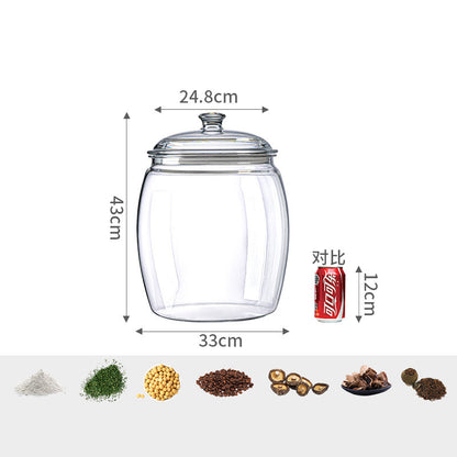 Clear Storage Jar For Dry Goods Snacks