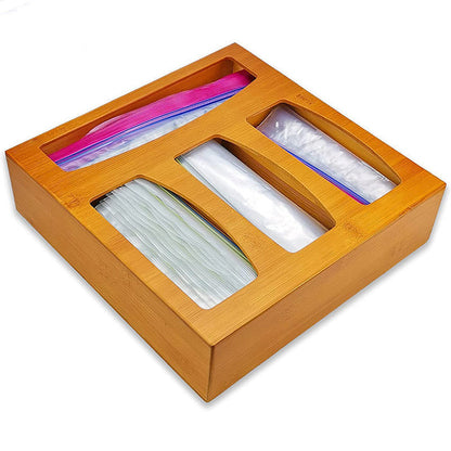 Hot Sell Bamboo Storage Box Household Goods Dispenser