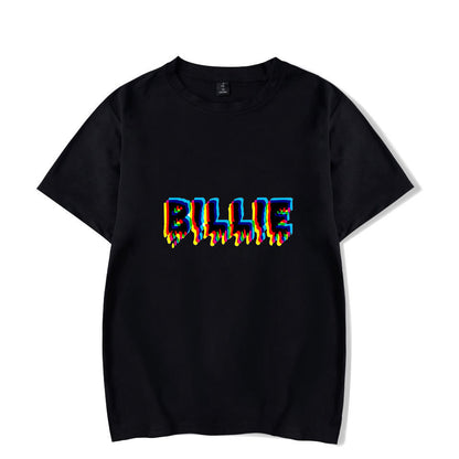 Singer Billie Eilish Bi Pear Around Men And Women Short-sleeved T-shirt