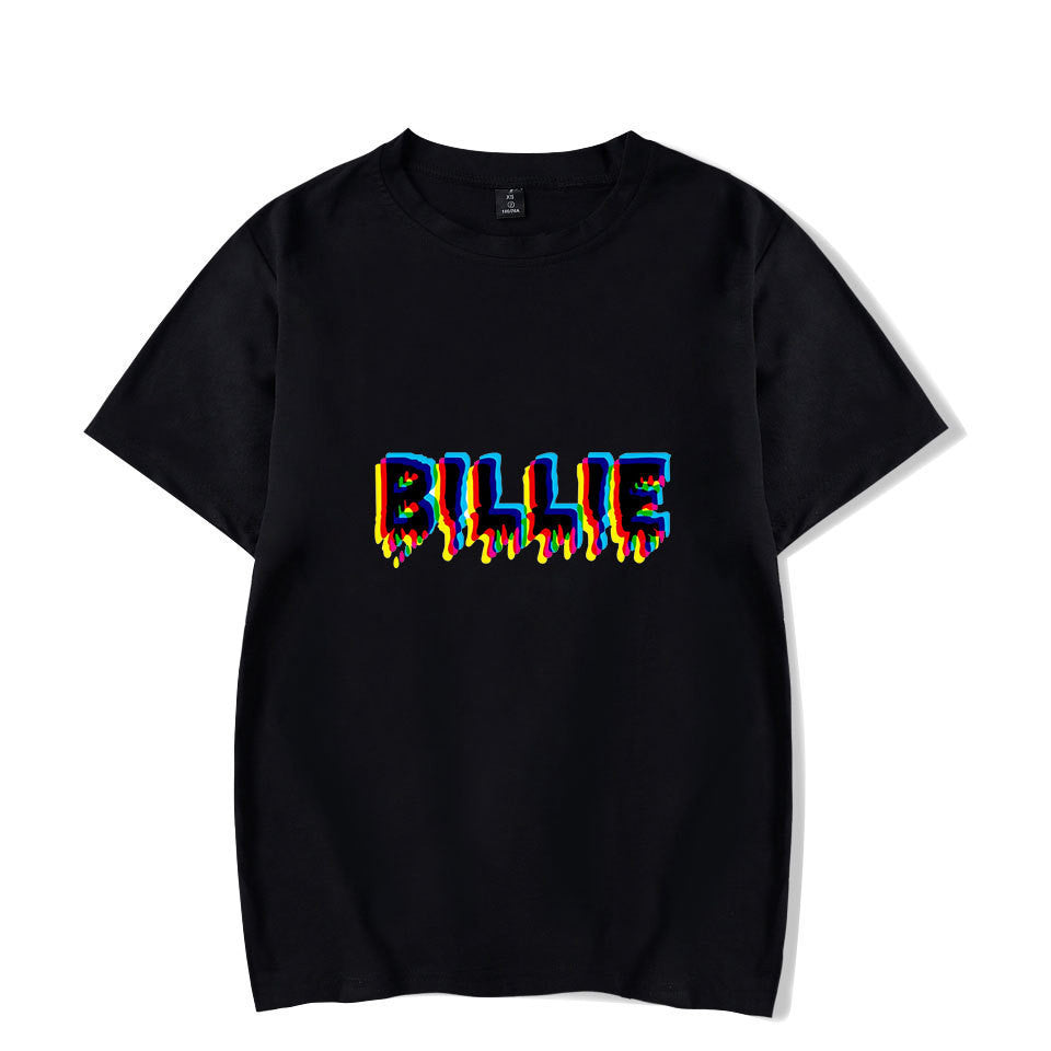 Singer Billie Eilish Bi Pear Around Men And Women Short-sleeved T-shirt