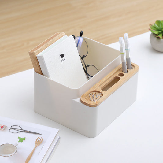 Nachuan desktop finishing box wholesale creative household goods makeup box multi-functional wooden plastic storage box