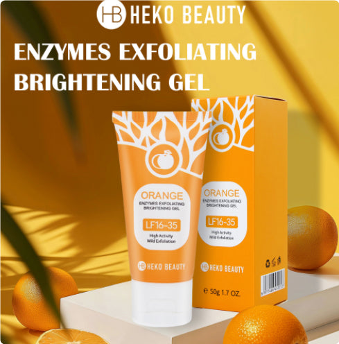 Orange Enzyme Exfoliating Gel Facial Deep Cleansing Moisturizing Gentle Rubbing Mud Exfoliating Skin
