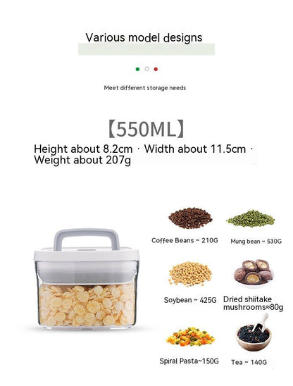 Transparent Stackable Kitchen Dry Goods Crisper