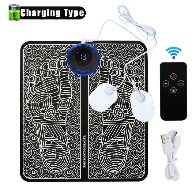 Electric EMS Foot Massager Pad Feet Muscle Stimulator Leg Reshaping Foot Massage Mat Relieve Ache Pain Health Care