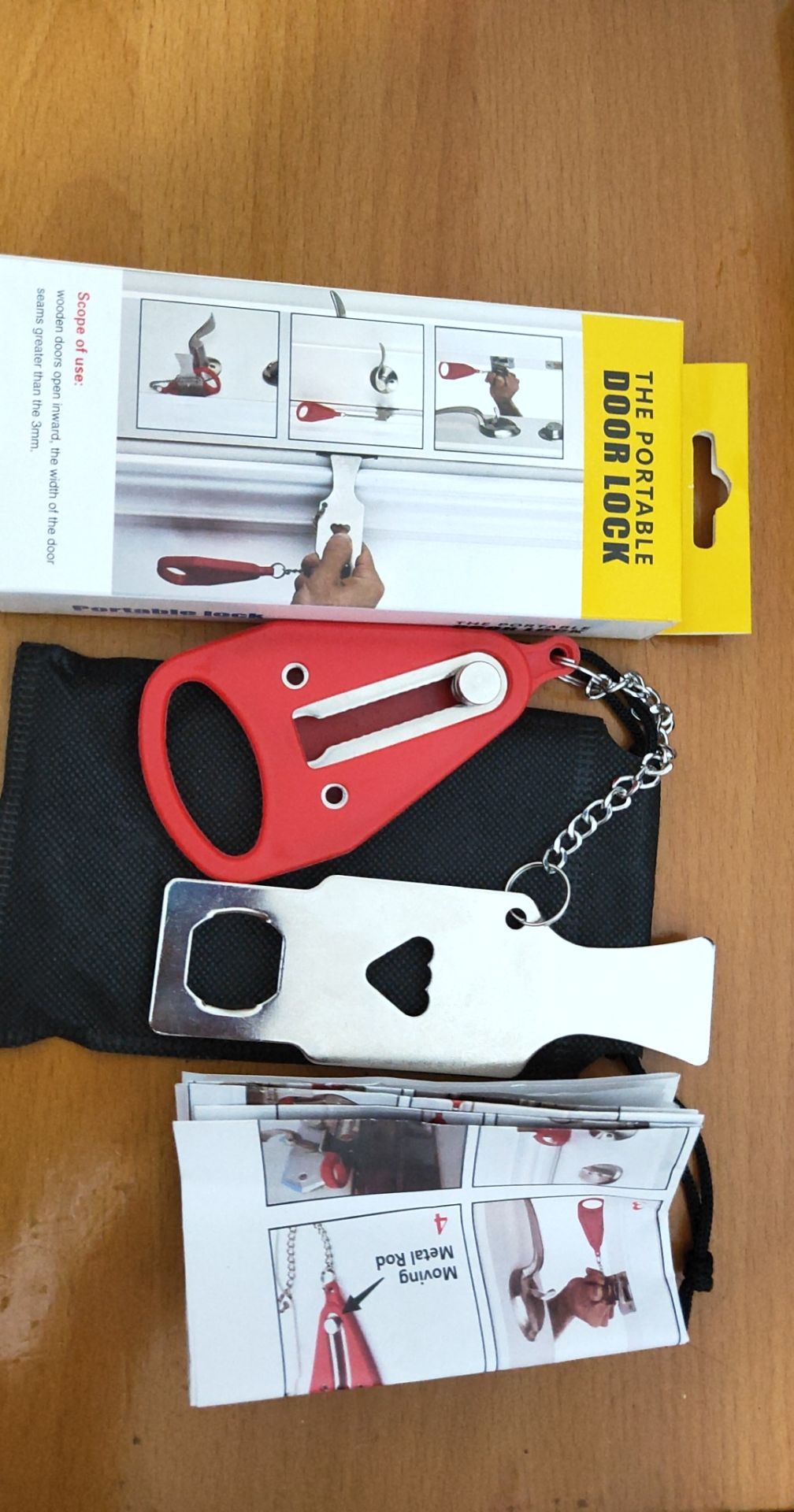 Portable Household Shackle Top Door Device
