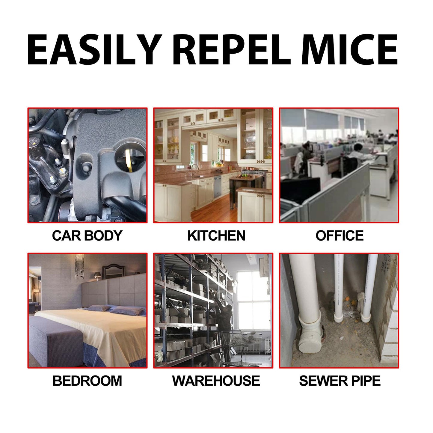 Ultrasonic Mouse Repellent - Indoor & Outdoor Protection