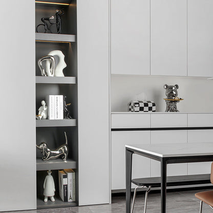 White Porcelain Bookend Set - Reading Figure Sculptures for Home & Office Decor