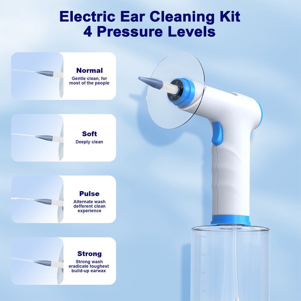 New Electric Ear Punch With Earmuffs Household Portable Meatus Acusticus Cleaning Device Ear Washing Tool Batch
