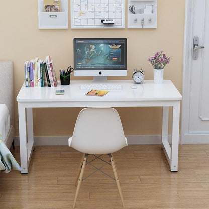 Simple Computer Desk - Compact Home Office Workstation for Small Spaces
