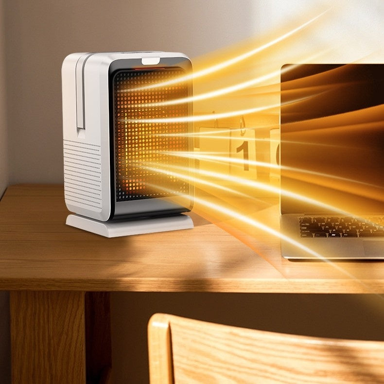 Desktop Space Heater - Compact Warm Air Blower for Home & Office Desks