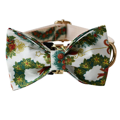 Butterfly Knot Metal Buckle Collar Pet Products