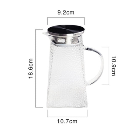 Glass Cold Water Bottle Square Glass Juice Jug Household Goods Drink