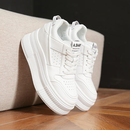 Chunky-soled Casual Shoes For Short Women That Add Height
