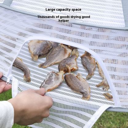 Foldable Hanging Drying Rack - Space-Saving Balcony Organizer