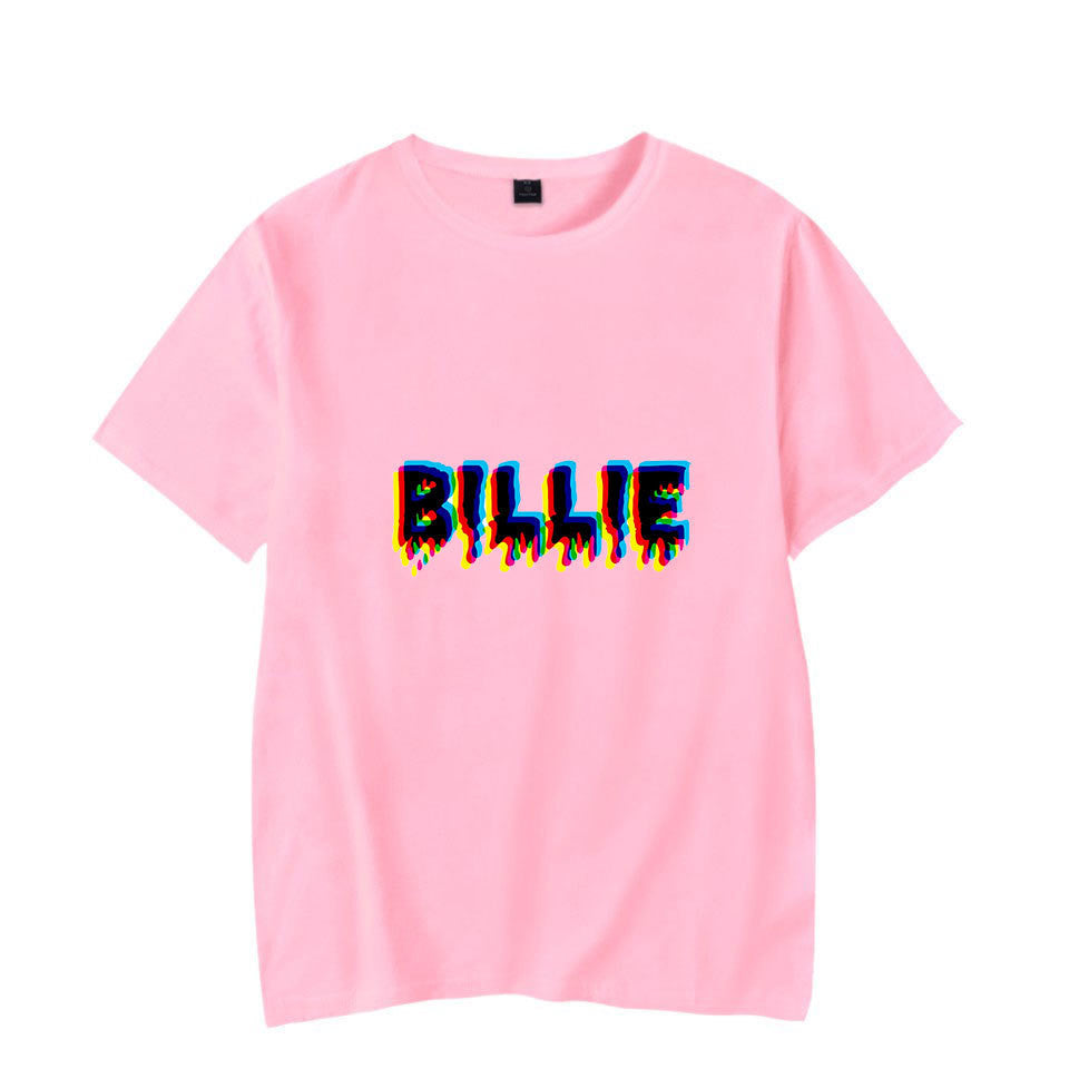 Singer Billie Eilish Bi Pear Around Men And Women Short-sleeved T-shirt