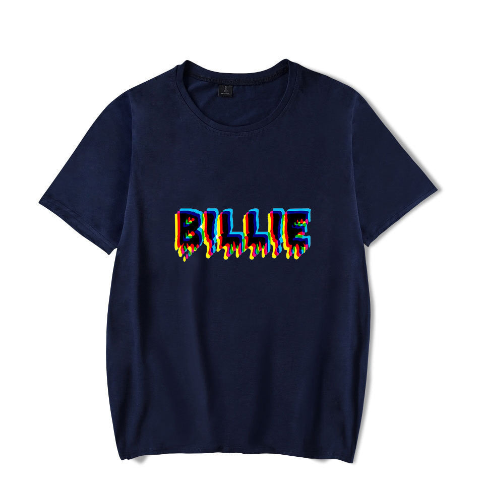 Singer Billie Eilish Bi Pear Around Men And Women Short-sleeved T-shirt