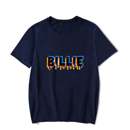 Singer Billie Eilish Bi Pear Around Men And Women Short-sleeved T-shirt