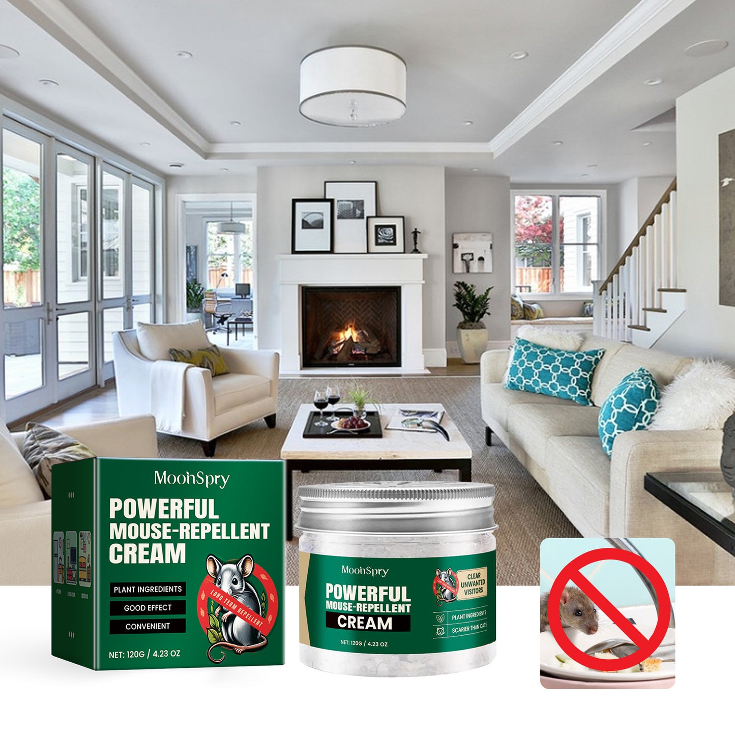 Ultrasonic Mouse Repellent - Indoor & Outdoor Protection