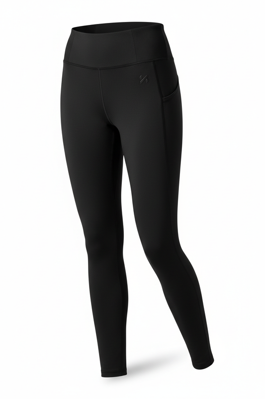 Black high-waisted leggings