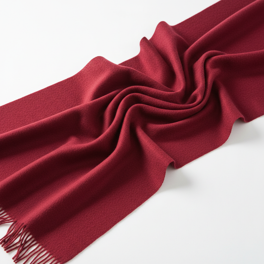 Burgundy cashmere scarf